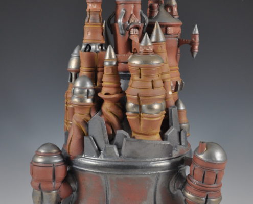 Sky Temple Ceramic Sculpture 3